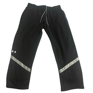 Under Armour Sweatpants Men 2XL Loose Black Athletic Drawstring Lightweight Logo